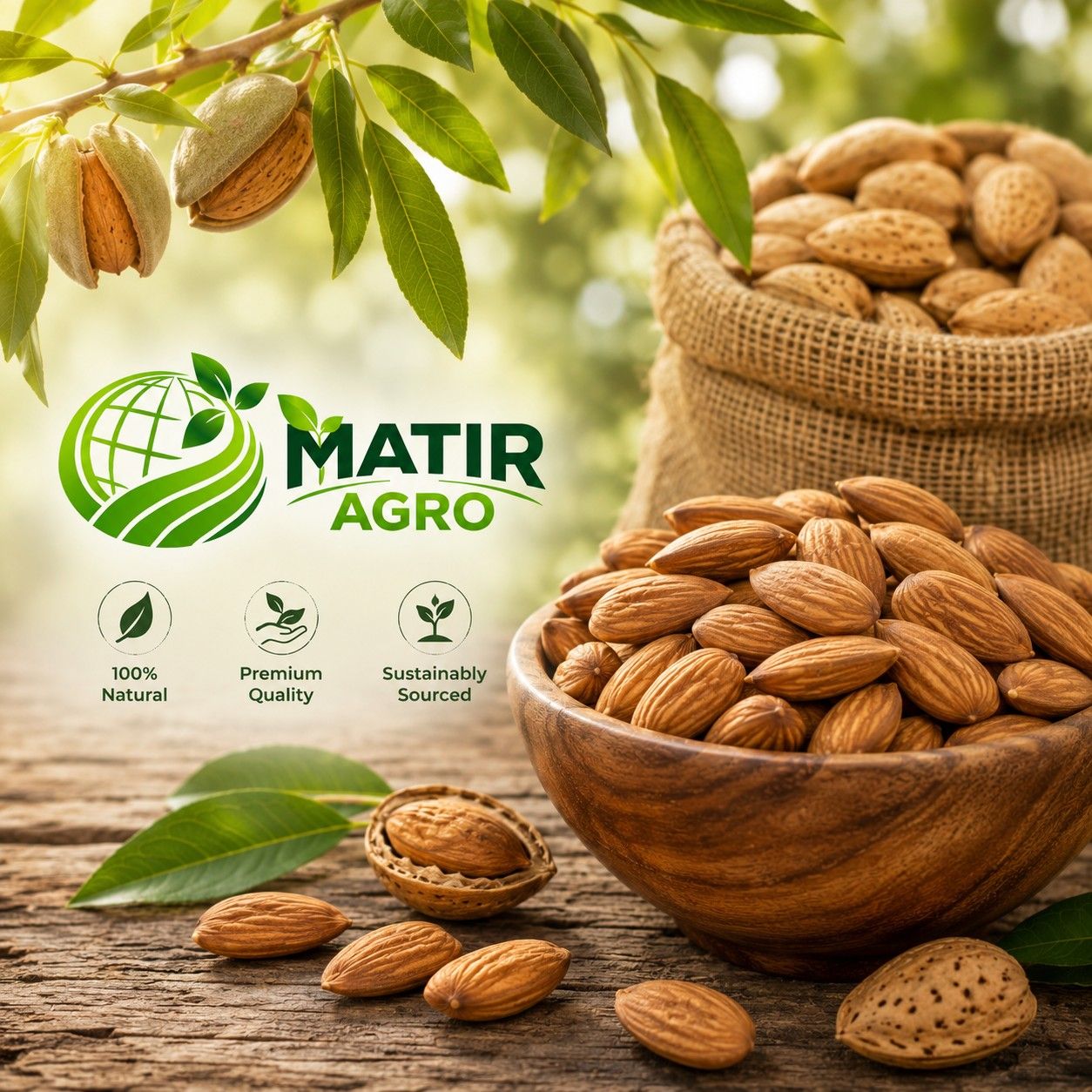 Almonds 1 KG (Premium)